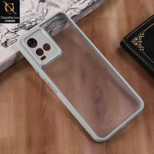 Vivo Y21 - Gary  -  New Shockproof PC Hard Shell Transculant Flexibel Bumper Phone Case