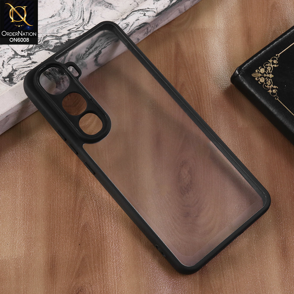 Vivo Y400 - Black  -  New Shockproof PC Hard Shell Transculant Flexibel Bumper Phone Case