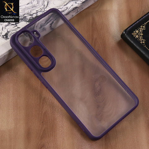 Vivo Y400 4G - Purple  -  New Shockproof PC Hard Shell Transculant Flexibel Bumper Phone Case