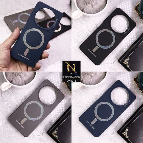 Oppo Reno 11F Cover - Black - Defender Series Soft Silicon Case with MagSafe Style