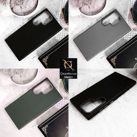 Samsung Galaxy S24 Ultra Cover - Green - BIGC Leather Case With All Around Full Camera Protection