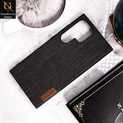 Samsung Galaxy S24 Ultra Cover - Design 2 - G-Case Dark Series Soft Borders Leather Protective Case