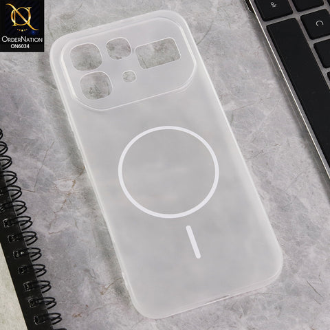 Infinix Note 60 Pro Cover  - White - New Premium Quality Silicone Case Slim Protective Back Cover