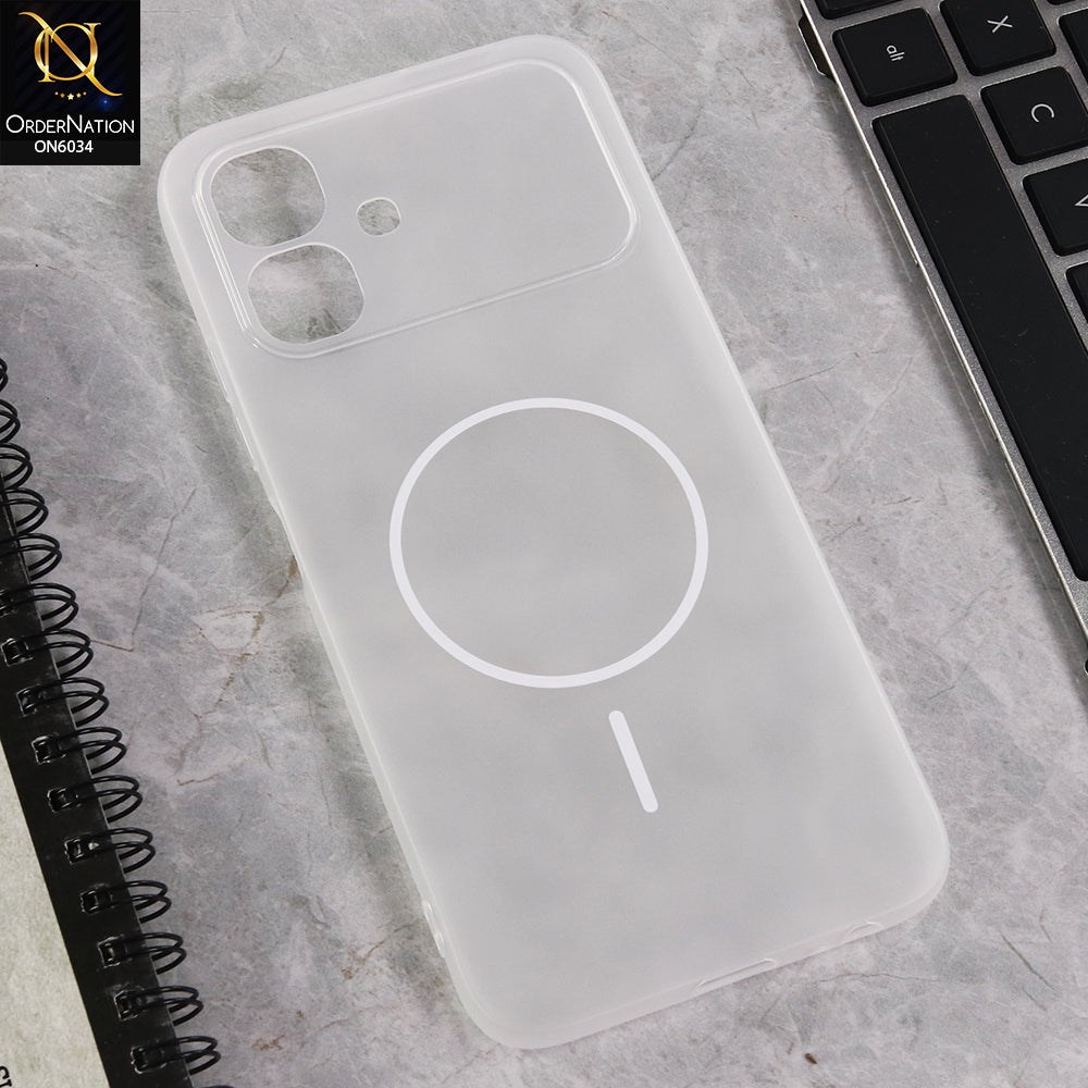 Infinix Smart 20 Cover  - White - New Premium Quality Silicone Case Slim Protective Back Cover