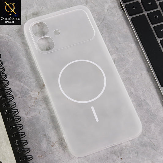 Infinix Smart 20 Cover  - White - New Premium Quality Silicone Case Slim Protective Back Cover
