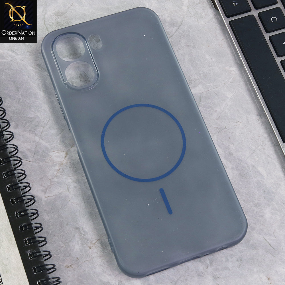 Oppo A6t Cover - Blue  - New Premium Quality Silicone Case Slim Protective Back Cover