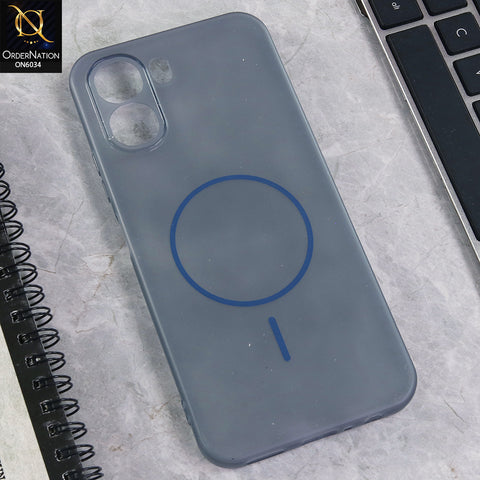 Oppo A6t Cover - Blue  - New Premium Quality Silicone Case Slim Protective Back Cover