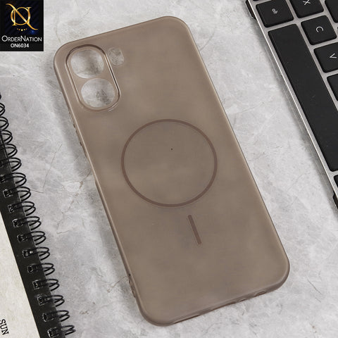 Oppo K14x Cover - Brown  - New Premium Quality Silicone Case Slim Protective Back Cover