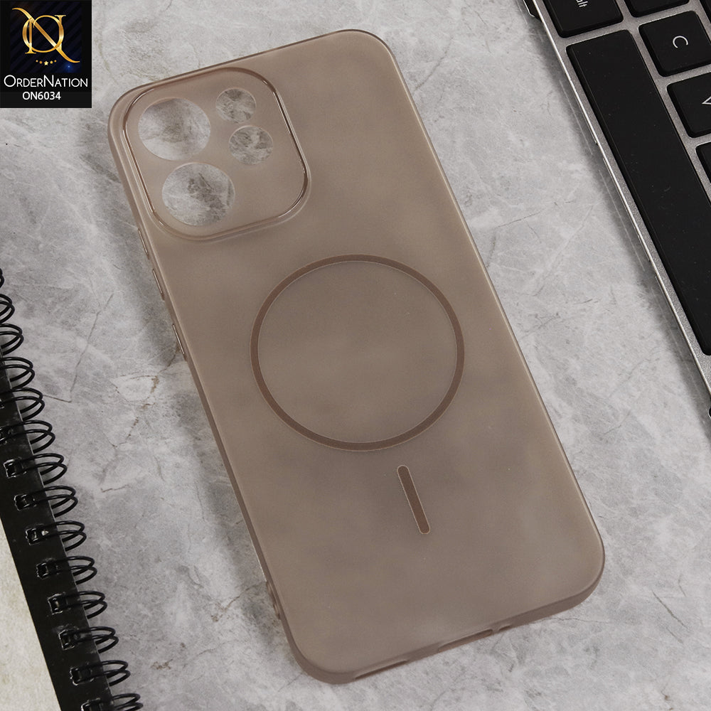 Oppo Reno 15F Cover - Brown  - New Premium Quality Silicone Case Slim Protective Back Cover