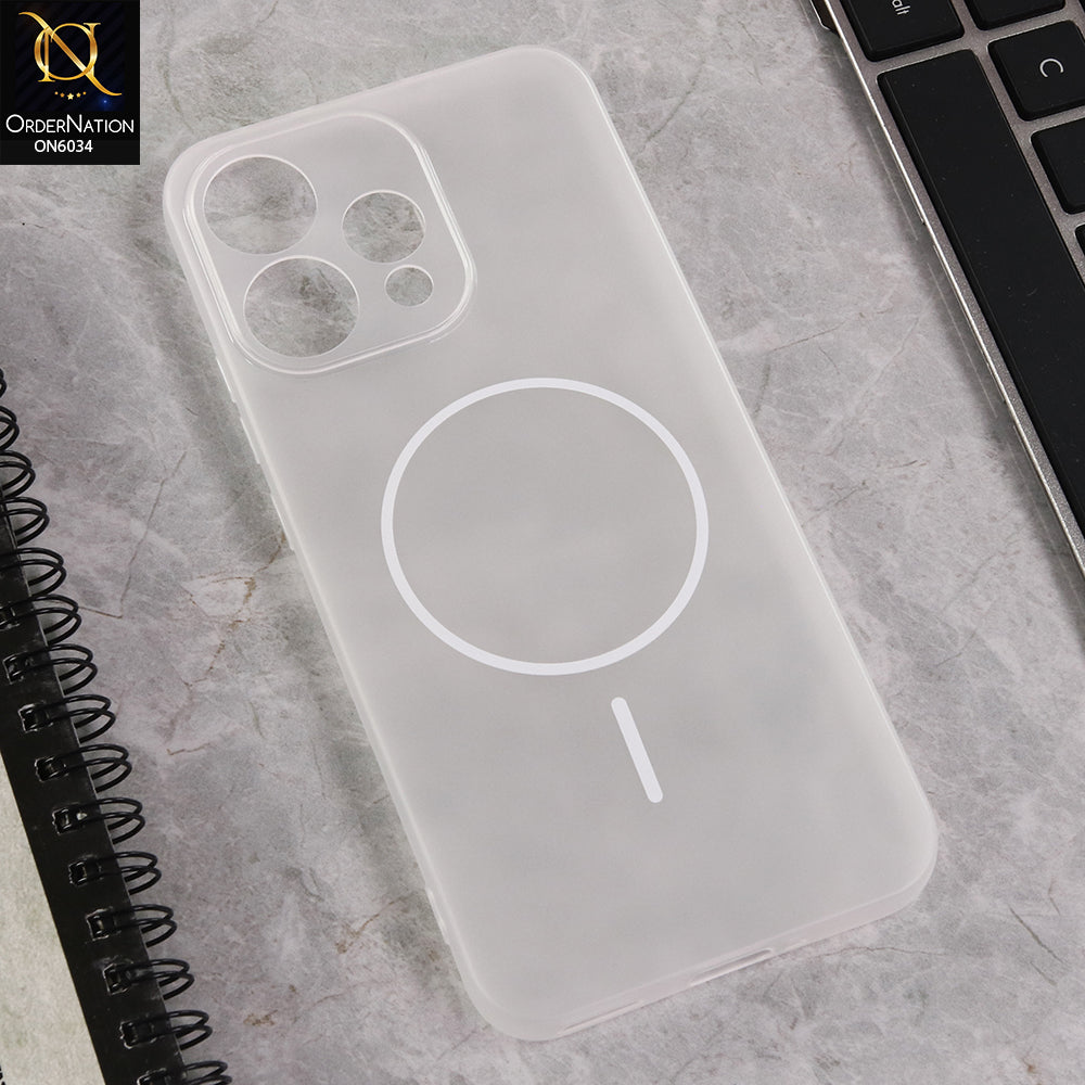 Oppo Reno 15 Cover - White  - New Premium Quality Silicone Case Slim Protective Back Cover
