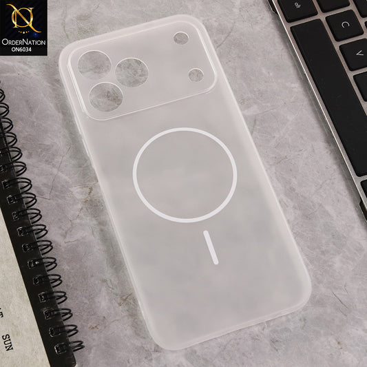 Tecno Spark 50 4G Cover  - White - New Premium Quality Silicone Case Slim Protective Back Cover