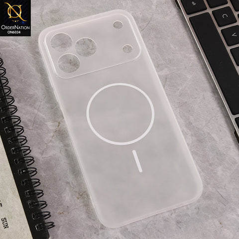 Tecno Spark 50 4G Cover  - White - New Premium Quality Silicone Case Slim Protective Back Cover