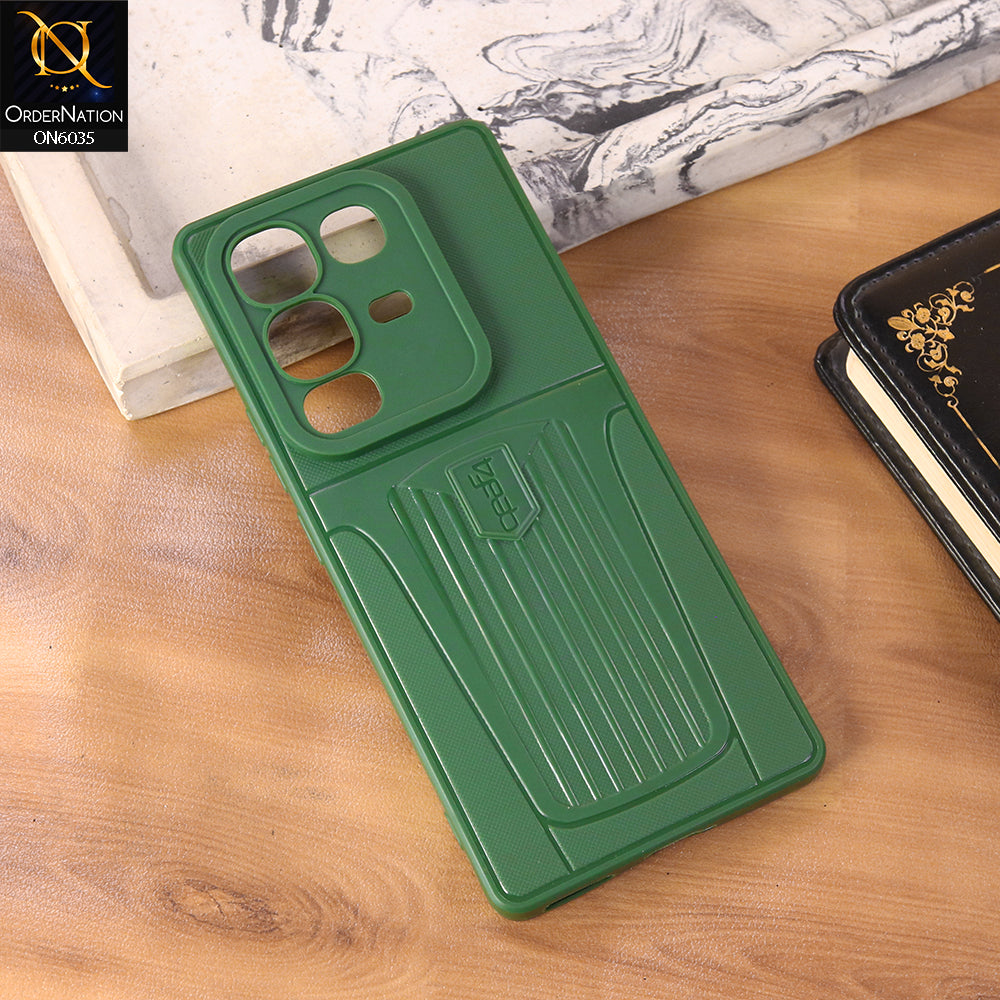 Infinix Note 50 4G Cover - Green - Premium Shockproof Matte Silicone Phone Case with Camera Protection