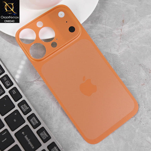iPhone 14 Pro Max Cover - Orange -  Face Lift Matte Back Protector for iPhone 14 Pro Max Convert to iPhone 17 Pro Max
