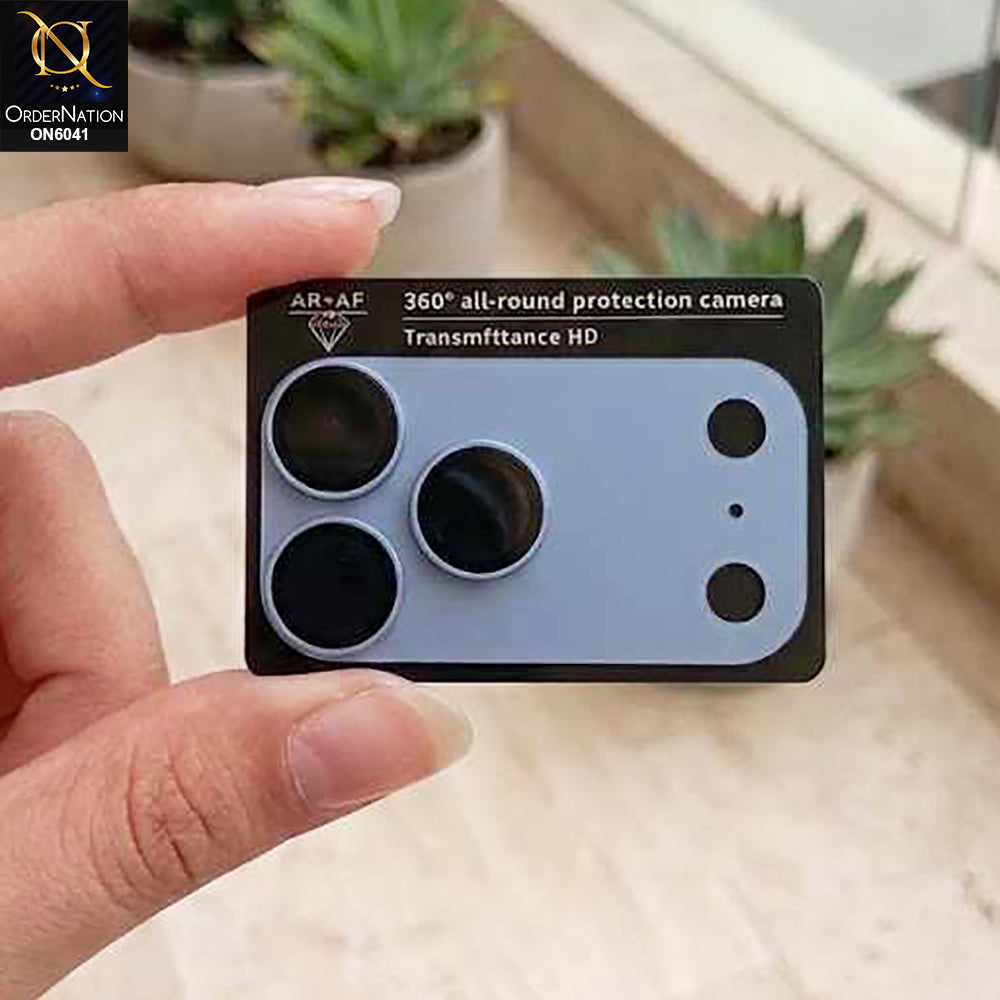 iPhone 17 Pro Max Camera Lens - Sky Blue - New Premium AR+Af Camera Lens And Sheet