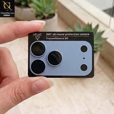 iPhone 17 Pro Max Camera Lens - Sky Blue - New Premium AR+Af Camera Lens And Sheet