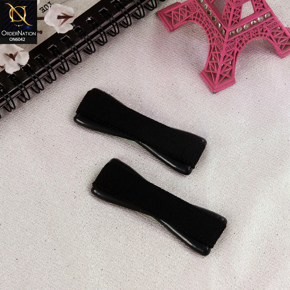 Finger Elastic Strap Phone Holder Cover  - Black - Finger Elastic Strap Phone Holder Ultra Thin Anti Slip Phone Grip Band Holder for Back of Phone Mini Tablets