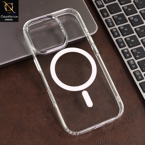 iPhone 16 Pro Cover  - Transparent - Hybrid Acrylic MagSafe Back Case with Shockproof Protection and Sleek Clear Design