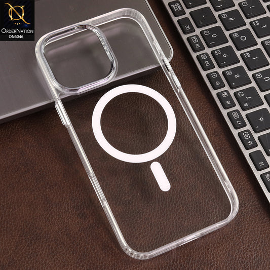 iPhone 16 Pro Max Cover  - Transparent - Hybrid Acrylic MagSafe Back Case with Shockproof Protection and Sleek Clear Design