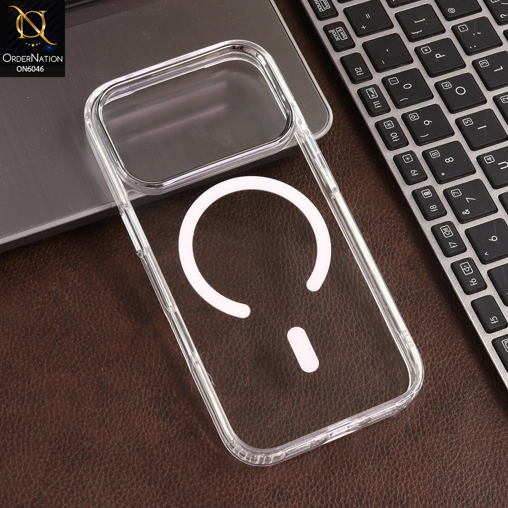 iPhone 17 Pro Cover  - Transparent - Hybrid Acrylic MagSafe Back Case with Shockproof Protection and Sleek Clear Design