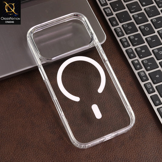 iPhone 17 Pro Cover  - Transparent - Hybrid Acrylic MagSafe Back Case with Shockproof Protection and Sleek Clear Design