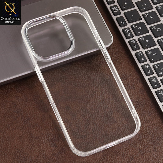 iPhone 16 Pro Max Cover  - Transparent - Hybrid Acrylic Back Case with Shockproof Protection and Sleek Clear Design