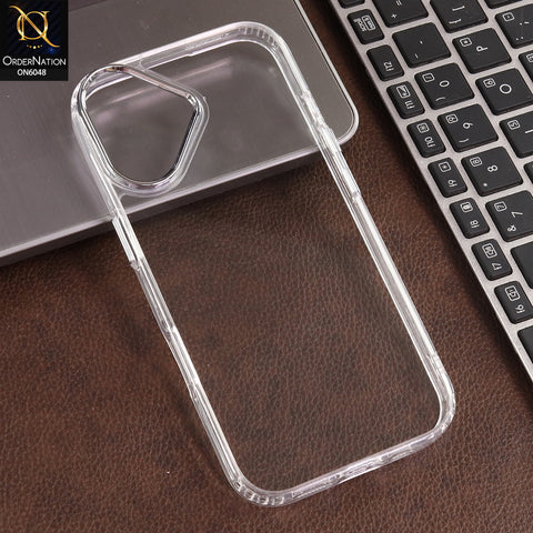 iPhone 17 Cover  - Transparent - Hybrid Acrylic Back Case with Shockproof Protection and Sleek Clear Design