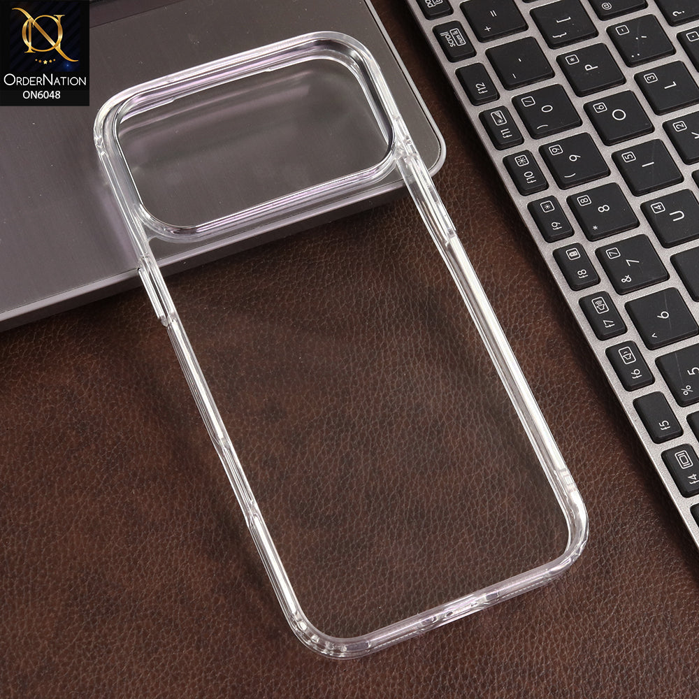 iPhone 17 Pro Max Cover  - Transparent - Hybrid Acrylic Back Case with Shockproof Protection and Sleek Clear Design