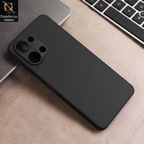 Vivo Y05 Cover - Black - New Deluxe High Quality Matte Soft Tpu Carbon Fiber Texture Case