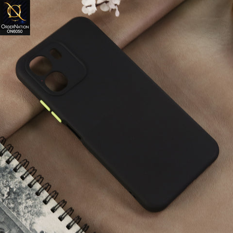 Oppo A6x 4G - Black -  New Shockproof Textured Grip Silicone Cover With Premium Micro-Dot Textured Case
