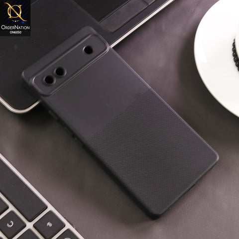 Google Pixel 6a Cover - Black - New Shockproof Textured Grip Silicone Cover With Premium Micro-Dot Textured Case