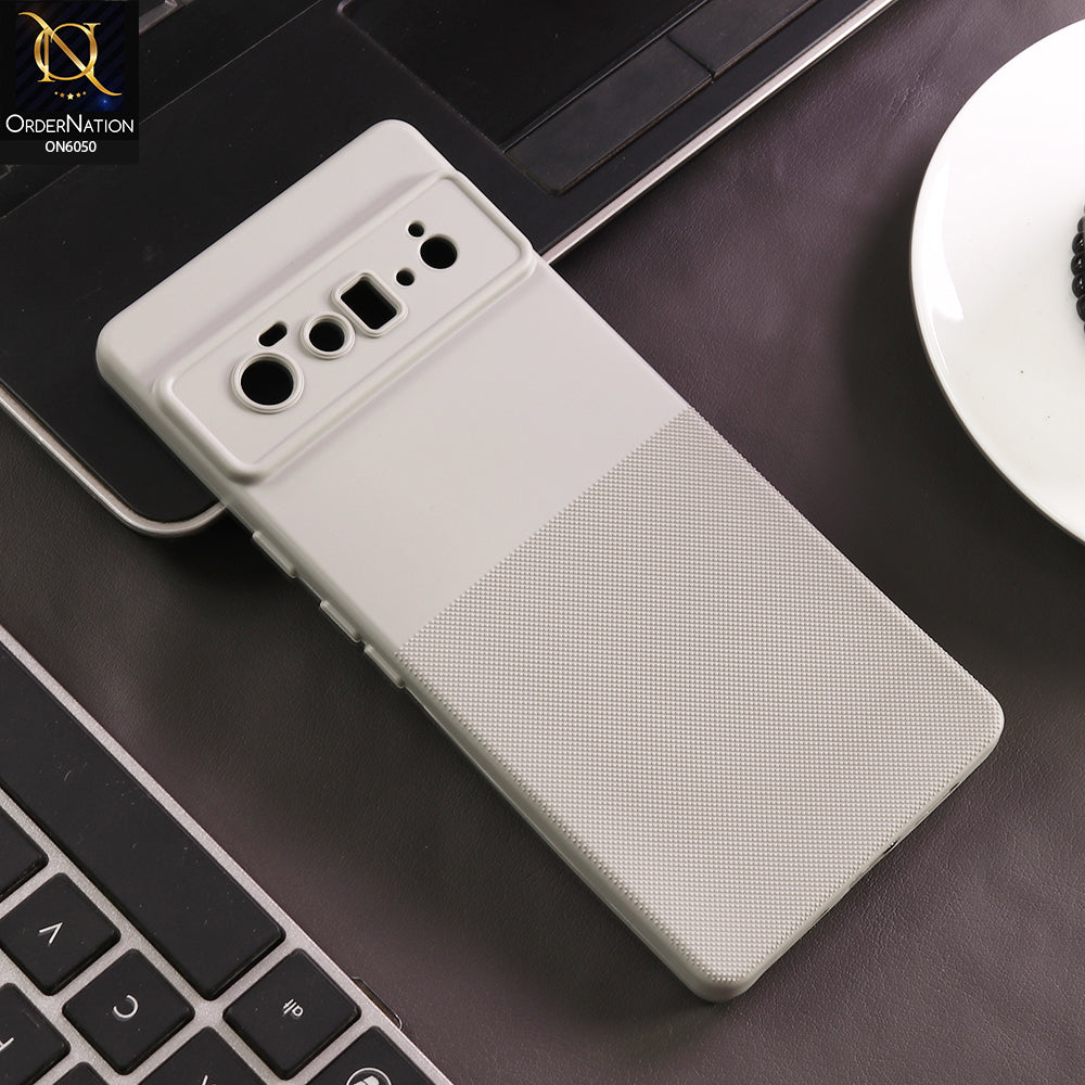 Google Pixel 6 Pro Cover - Gray - New Shockproof Textured Grip Silicone Cover With Premium Micro-Dot Textured Case