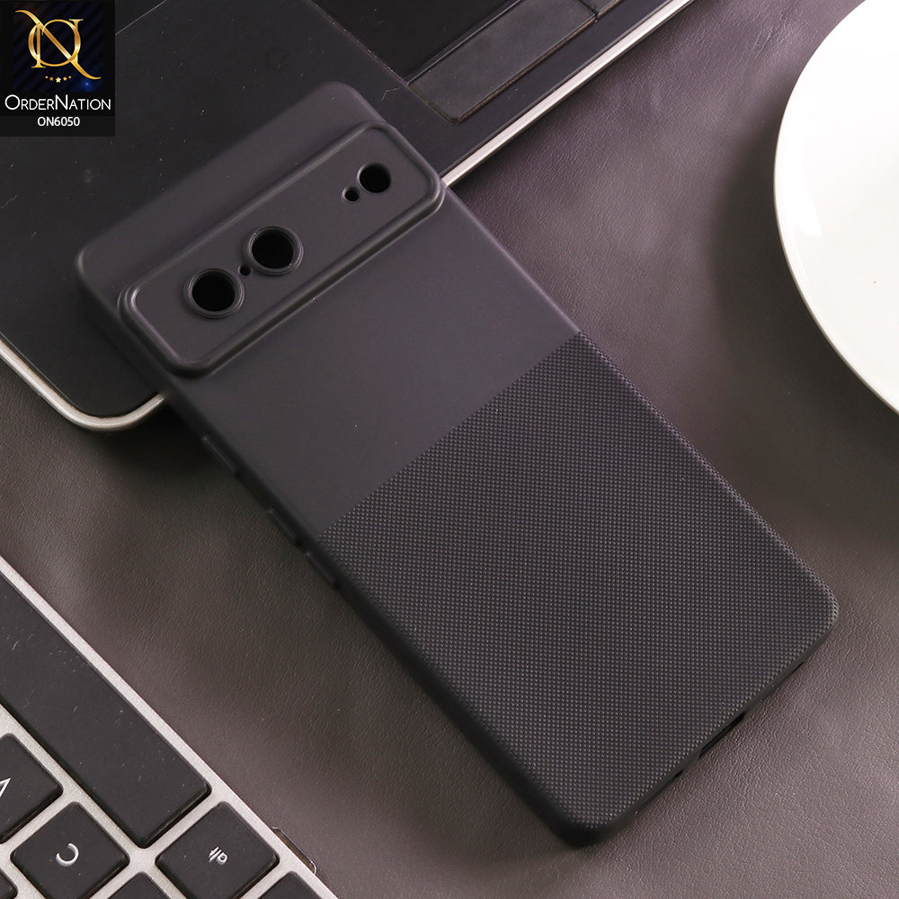 Google Pixel 7 Cover - Black - New Shockproof Textured Grip Silicone Cover With Premium Micro-Dot Textured Case