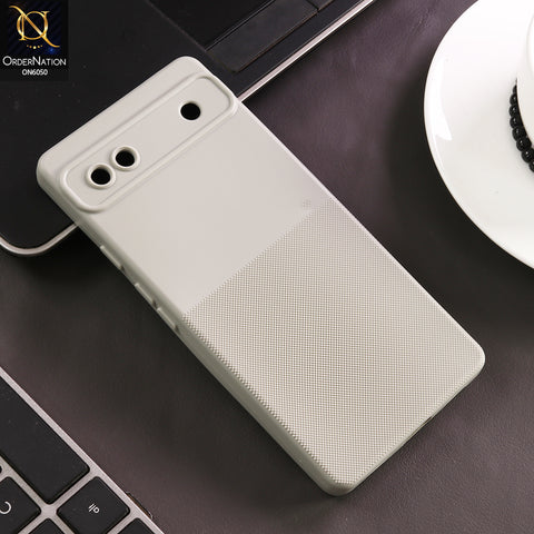 Google Pixel 7a Cover - Gray - New Shockproof Textured Grip Silicone Cover With Premium Micro-Dot Textured Case
