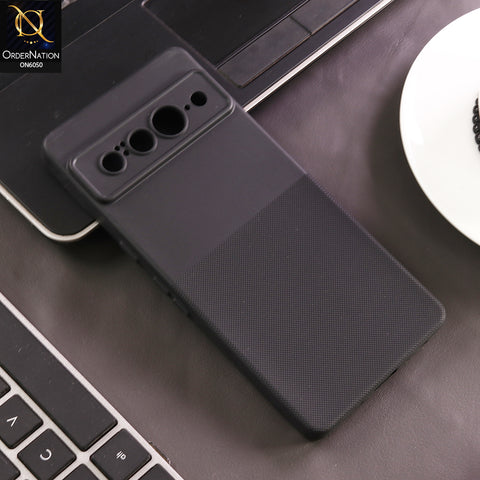 Google Pixel 7 Pro Cover - Black - New Shockproof Textured Grip Silicone Cover With Premium Micro-Dot Textured Case