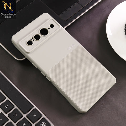 Google Pixel 7 Pro Cover - Gray - New Shockproof Textured Grip Silicone Cover With Premium Micro-Dot Textured Case