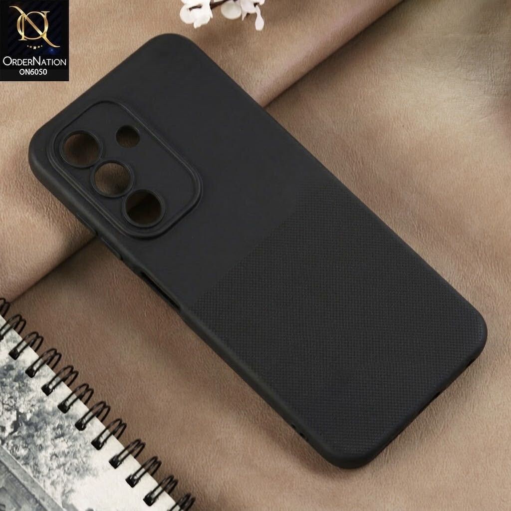 Samsung Galaxy A17 Cover - Black - New Shockproof Textured Grip Silicone Cover With Premium Micro-Dot Textured Case