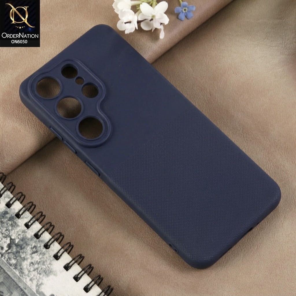 Samsung Galaxy S26 Ultra Cover - Blue - New Shockproof Textured Grip Silicone Cover With Premium Micro-Dot Textured Case