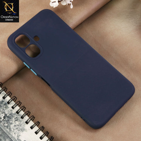 Infinix Smart 20 - Blue -  New Shockproof Textured Grip Silicone Cover With Premium Micro-Dot Textured Case