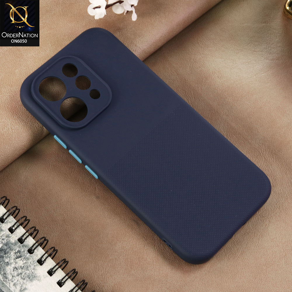 Vivo S50 - Blue -  New Shockproof Textured Grip Silicone Cover With Premium Micro-Dot Textured Case
