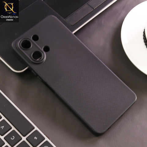 Vivo Y21 5G Cover - Black - New Shockproof Textured Grip Silicone Cover With Premium Micro-Dot Textured Case