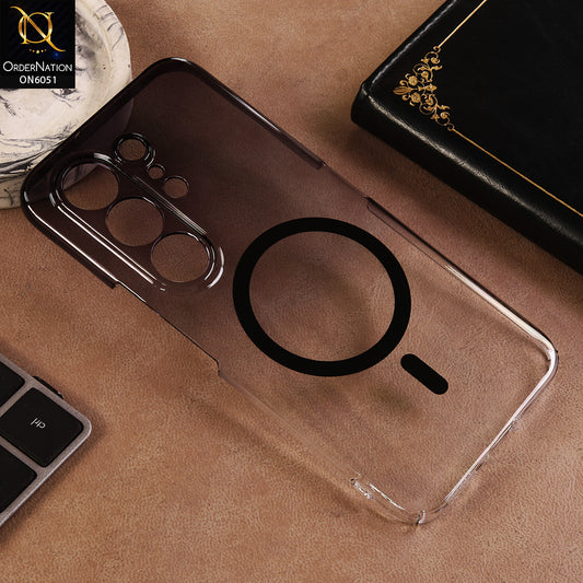 Tecno Camon 50 Pro 5G Cover - Black - New Gradient Crystal Clear MagSafe Phone Case – Luxury Semi-Transparent Cover