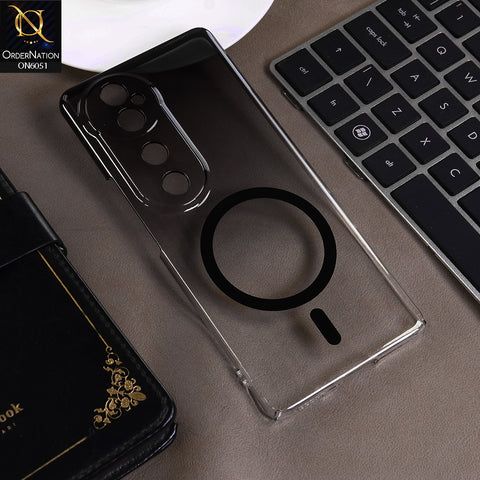 Vivo S19 Pro Cover - Black -  New Gradient Crystal Clear MagSafe Phone Case – Luxury Semi-Transparent Cover