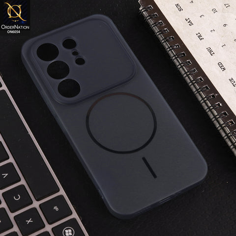 Tecno Camon 50 4G Cover - Blue - Ultra Thin Matte Case with Transparent MagSafe Ring Design
