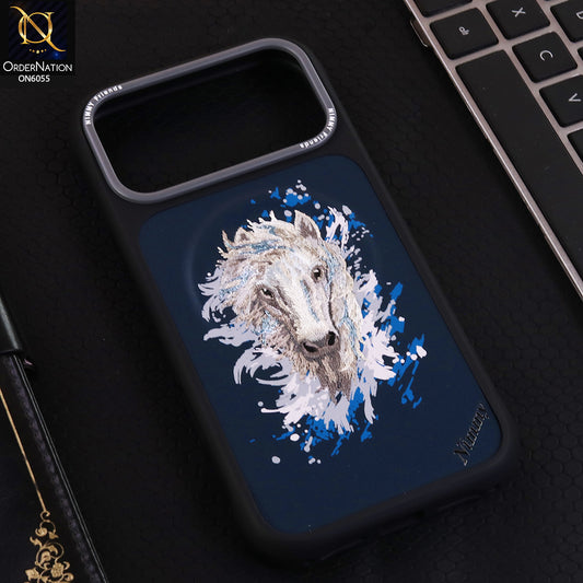 iPhone 17 Pro Max Cover - Design 11 - Nimmy Design Shockproof Phone Case with Embroidery Anti Slip Scratch Resistant Protective Cover