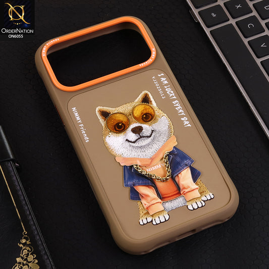 iPhone 17 Pro Max Cover - Design 13 - Nimmy Design Shockproof Phone Case with Embroidery Anti Slip Scratch Resistant Protective Cover