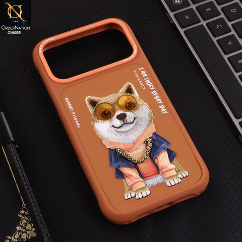 iPhone 17 Pro Max Cover - Design 1 - Nimmy Design Shockproof Phone Case with Embroidery Anti Slip Scratch Resistant Protective Cover