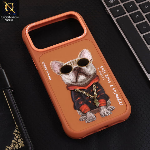 iPhone 17 Pro Max Cover - Design 3 - Nimmy Design Shockproof Phone Case with Embroidery Anti Slip Scratch Resistant Protective Cover