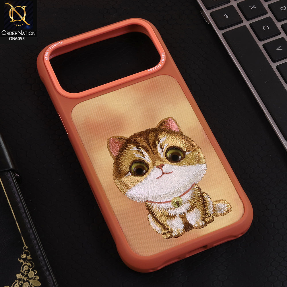 iPhone 17 Pro Max Cover - Design 5 - Nimmy Design Shockproof Phone Case with Embroidery Anti Slip Scratch Resistant Protective Cover