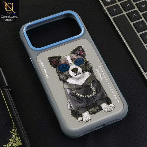 iPhone 17 Pro Max Cover - Design 7 - Nimmy Design Shockproof Phone Case with Embroidery Anti Slip Scratch Resistant Protective Cover